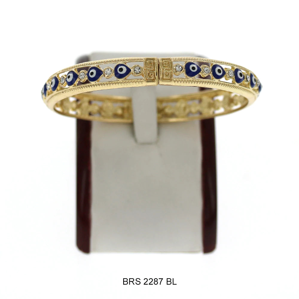 Evil Eye Bangle Bracelet BRS 2287 BL