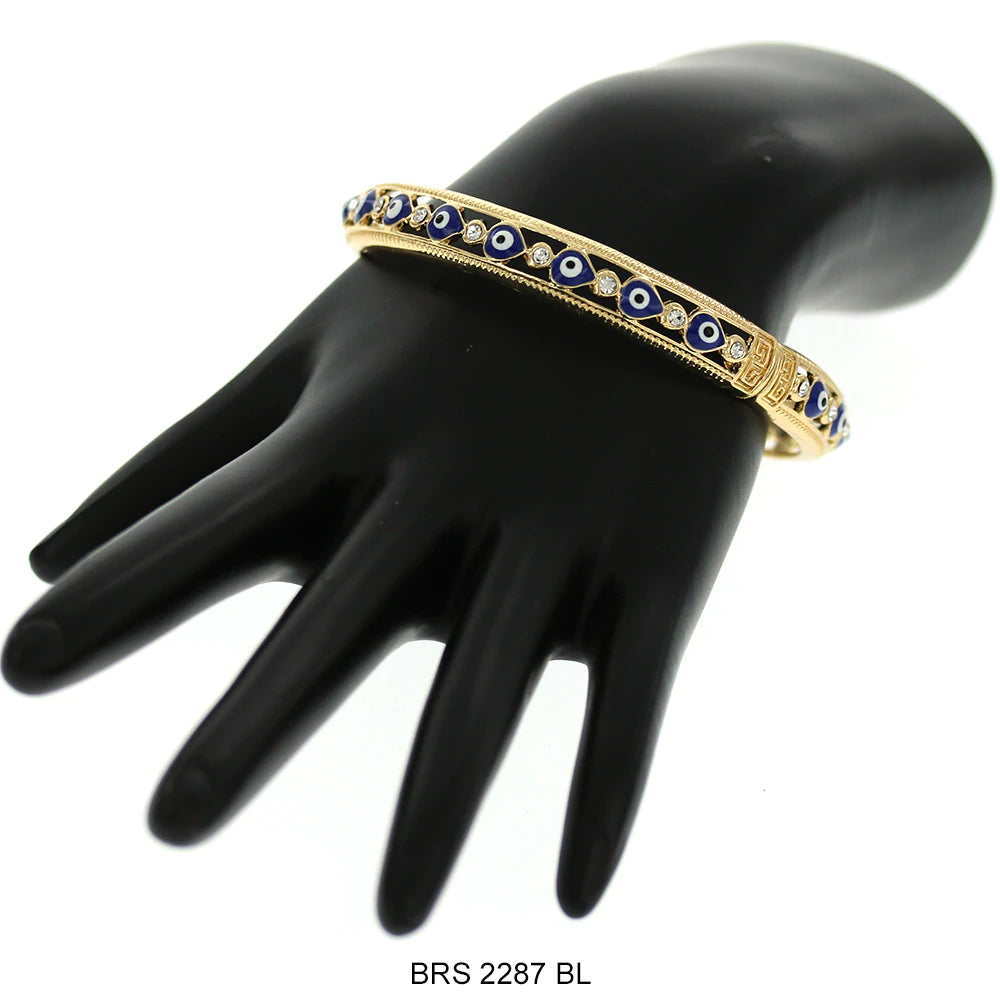 Evil Eye Bangle Bracelet BRS 2287 BL